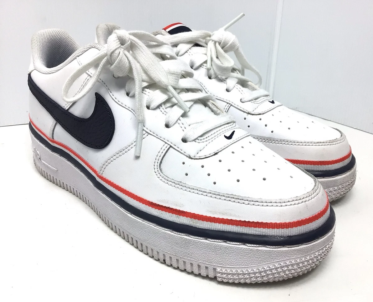 Nike Air Force 1 '07 LV8 White/Obisidian-Habanero Red - CJ1377-100