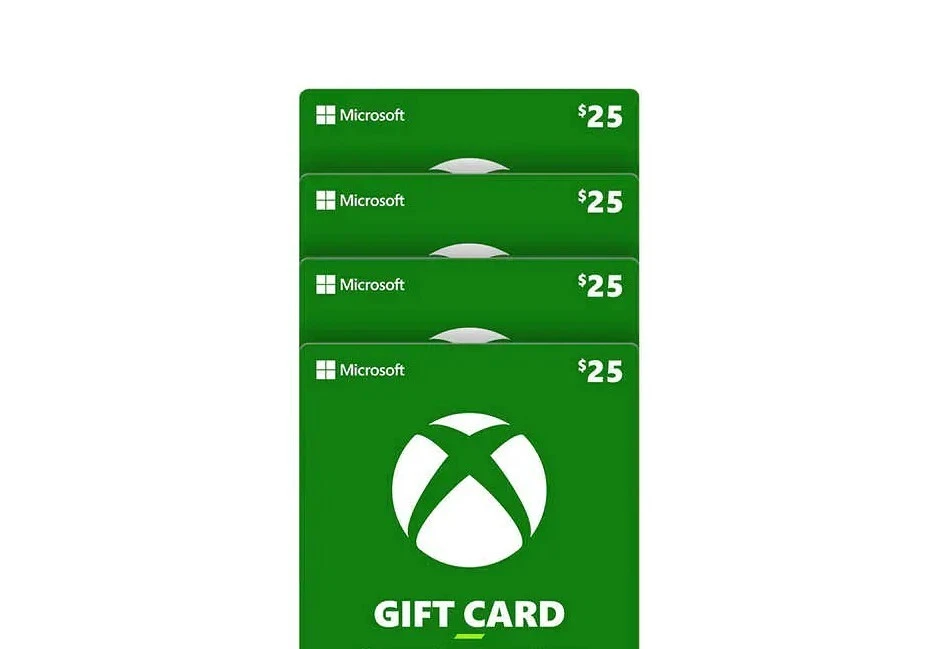 Xbox 4 X 25 Gift Cards eBay