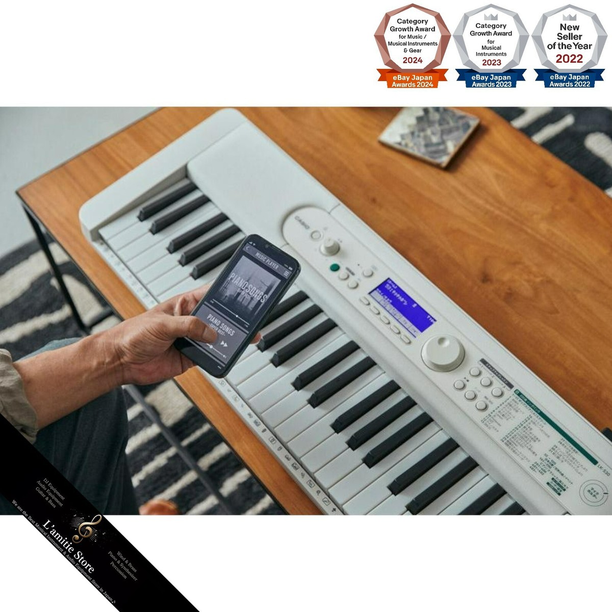 CASIO LK-530 Light navigation keyboard 61 key LK530 White