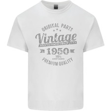Vintage Year 76th Birthday 1950 Mens Cotton T-Shirt Tee Top