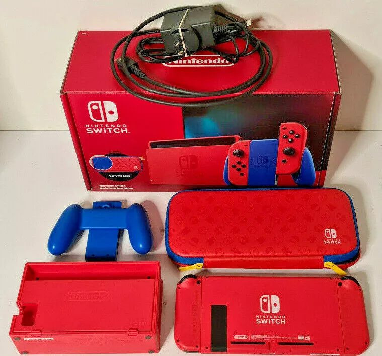  Nintendo Switch - Mario Red & Blue Edition - Switch : Video  Games