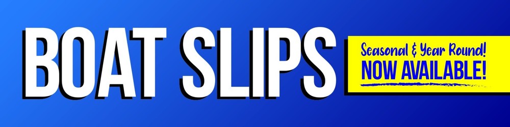 Boat Slips Available Flag Banner Sign for Marina Dock Advertising