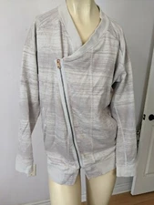Lululemon Mula Bundle Wrap Sweater Righteous Stripe Silver Spoon size 6
