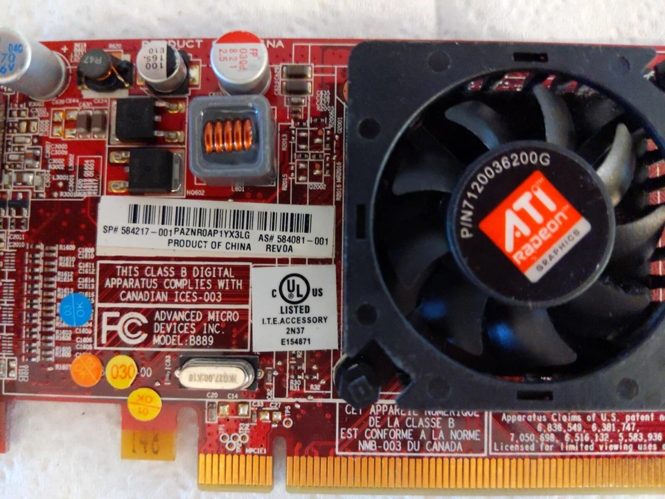 HP ATI Radeon SP584217-001 HD4550 512MB DDR3 PCIe x16 Video Card - Image 4 of 4
