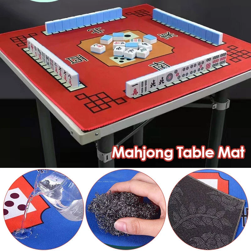 Home Mahjong Mat Non-Slip Mahjong Pad Square Party Game Mat Gifts Table Cloth - Image 3 of 4