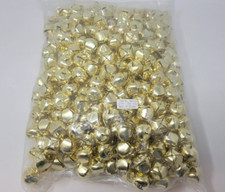 Wholesale Lot 500 Shiny Gold Metal Jingle Bells 25mm 1" Christmas Craft Supplies