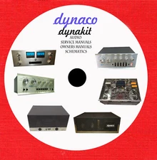 Dynaco Audio Repair schematics and owner manuals on 1 dvd in pdf format 