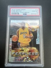KOBE BRYANT 2019 PANINI PRIZM #12 FEARLESS FAST BREAK PSA 10 GEM MINT Lakers E5