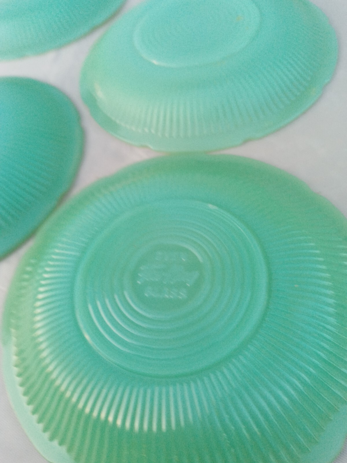 Fire King Jadeite 6" Oven Ware Small Saucer Plate Dish Vintage Fire