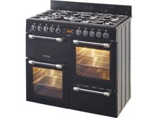 Leisure CK110F232K Cookmaster 110cm Dual Fuel Range Cooker 7 Burners Black A/A