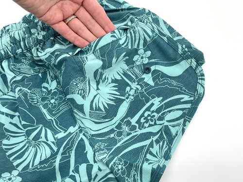 NWT Athleta Girl Floral Dive In Boardshorts / Swim Shorts in Green / Blue S 7 - Picture 6 of 10