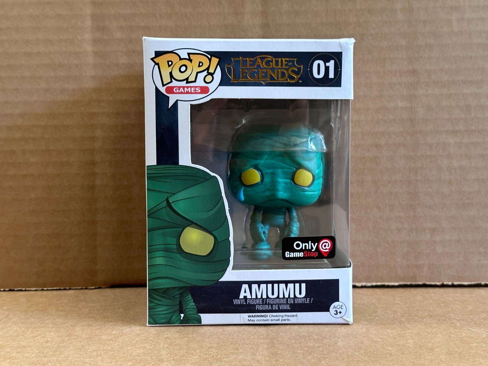 Funko Pop Games #01 Amumu League Of Legends Gamestop Exclusive Box Bend New