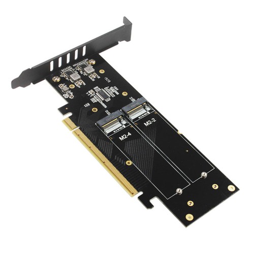 JEYI iHyper m.2 X16 for 4X NVME PCIE3.0 GEN3 X16 4xNVME PCI-E VROC RAID Card - Afbeelding 2 van 3