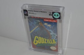 GODZILLA- MONSTER OF MONSTERS WATA GRADED 8.5 Nintendo NES -Very Good-CIB(EQM29)