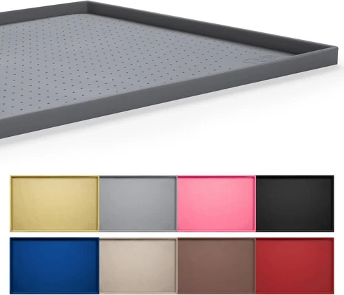 Dog Feeding Mat100% Waterproof BPA Free Silicone Pet Food and Water B...