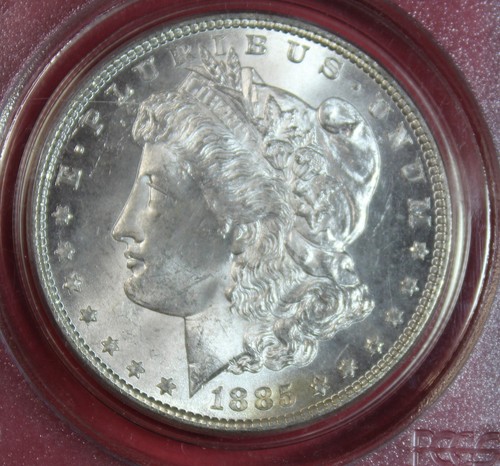 1885-P MORGAN DOLLAR PCGS MS63 *OGH* - Picture 2 of 4