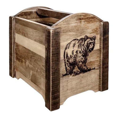 Unbeatablesale Wooden Mallet MR14-FSBK Cascade Free Standing 14 Pocket Magazine Rack Black Mahogany P 39470172