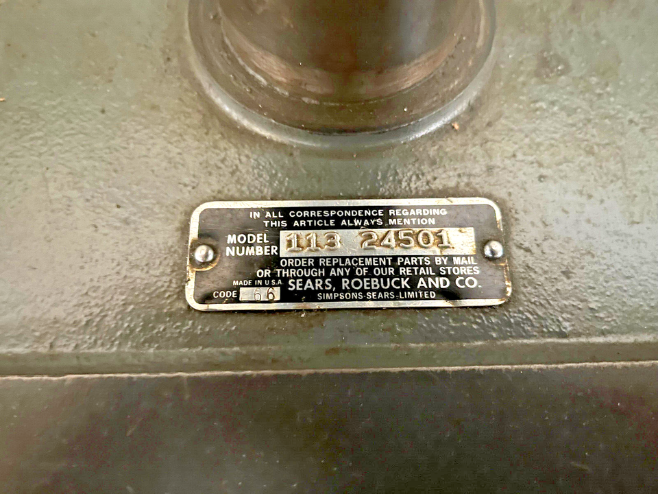 Vintage Craftsman 150 Benchtop Drill Press 113.24501 4 speed with 1/2