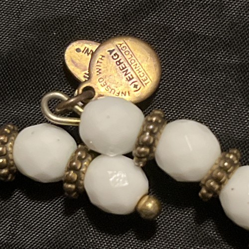 ALEX & ANI wrap bracelet Infused With (+) Energy Technology Vintage 66 White - Picture 2 of 3