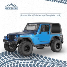 Front Rear Fender Flare Deleted Kit Black Steel For 1997-2006 Jeep Wrangler Tj Front Rear Fender Flare Deleted Kit Black Steel For 1997-2006 Jeep Wrangler Tj