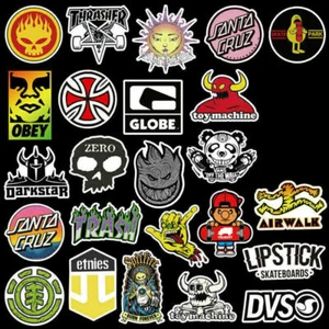 100 Skateboard Stickers Pack Lot Bomb Luggage Laptop Graffiti Tide Brand Decals