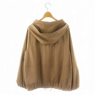 FRAY I.D Faux Leather Hooded Blouson Outerwear Full Zip 0 S