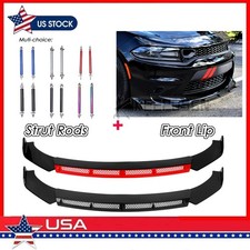 For Dodge Charger Rt Front Bumper Lip Splitter Spoiler Body Kit Parts Strut Rods For Dodge Charger Rt Front Bumper Lip Splitter Spoiler Body Kit Parts Strut Rods