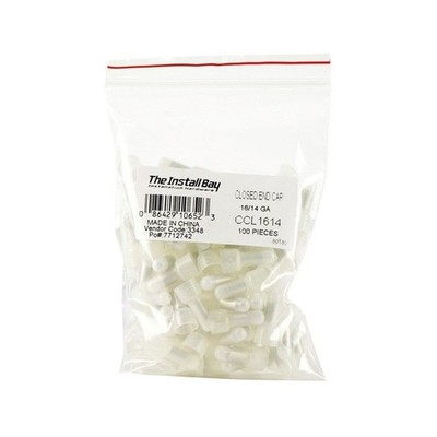Install Bay CCL1614 16/14 Gauge Nylon Insulated Clear Long Neck Crimp Caps