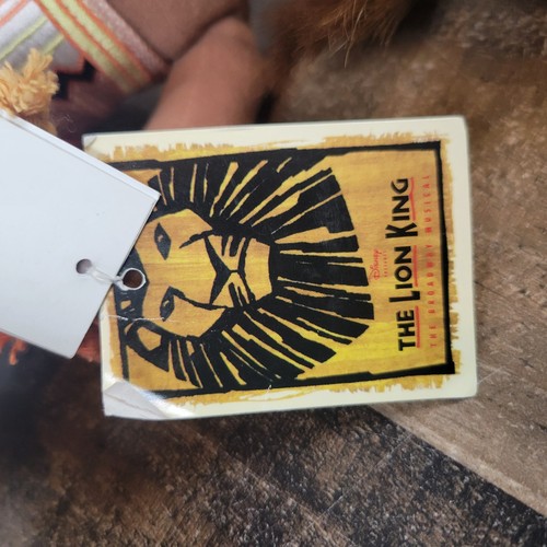 Peluche Lion King Simba originale Broadway musical edizione limitata 10" nuovo con etichetta - Foto 4 di 7