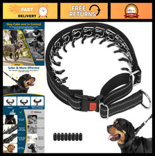 No Pull Martingale Dog Collar - Adjustable Training Walking Collar for Medium La