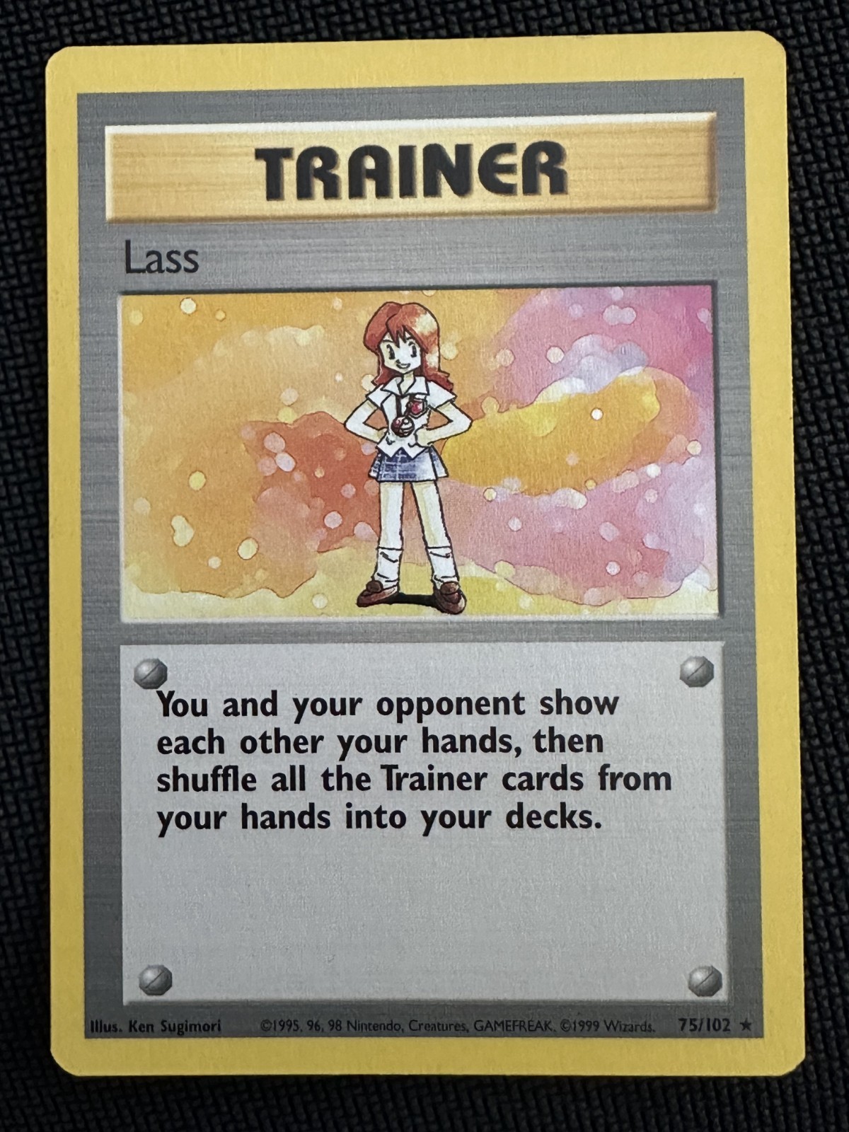 Lass 75/120 Base Set Pokémon Card MP