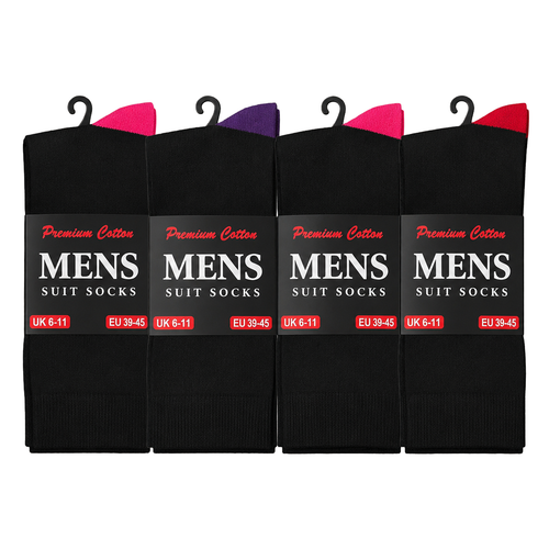 Mens Adults Socks 6/12 Pairs Work Dress Cotton Mix Designer Sock Size UK 6–11 - Picture 5 of 28