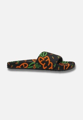 Carrots by Anwar Carrots Slides Embssd Herrenschuhe Pantolette Schwarz ACFW02A