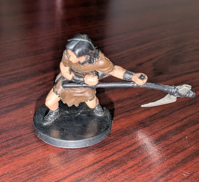 D&D miniature, Human Commoner, Harbinger #08, Dungeons and Dragons