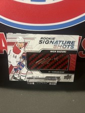 2019-20 UD Engrained Signature Shots /99 Nick Suzuki Rookie Auto #RSS-SU Rookie