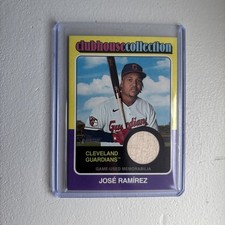 2024 Topps Heritage Clubhouse Collection Jose Ramirez Bat Relic #CCR-JRA