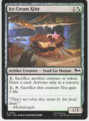 Ice Cream Kitty 150 Teenage Mutant Ninja Turtles Magic the Gathering