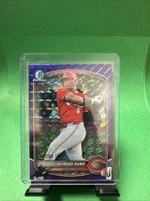 2025 Bowman Draft Alfredo Duno #BDC-133 Purple Geometric Refractor /250 - Reds