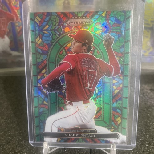 Shohei Ohtani 2022 Panini Prizm #SG-3 Green Stained Glass