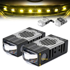 2-type Brackets Led Headlight Projector Lens Driving Grille Lights Spotlights