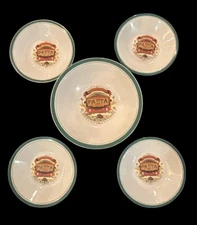 CORNER GROCERY BY ROSHCO PASTA SERVING BOWL SET OF 5 (1)LARGE AND (4)INDIVIDUAL