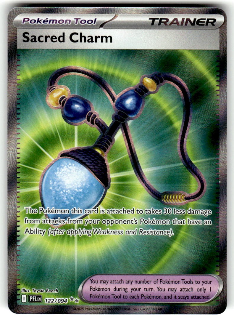 Pokemon TCG Phantasmal Flames #122/094 Sacred Charm NM