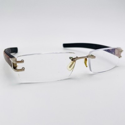 L- TYPE BY TAG HEUER Brille GOLD RANDLOS Brillengestell MOD: TIF 19930 