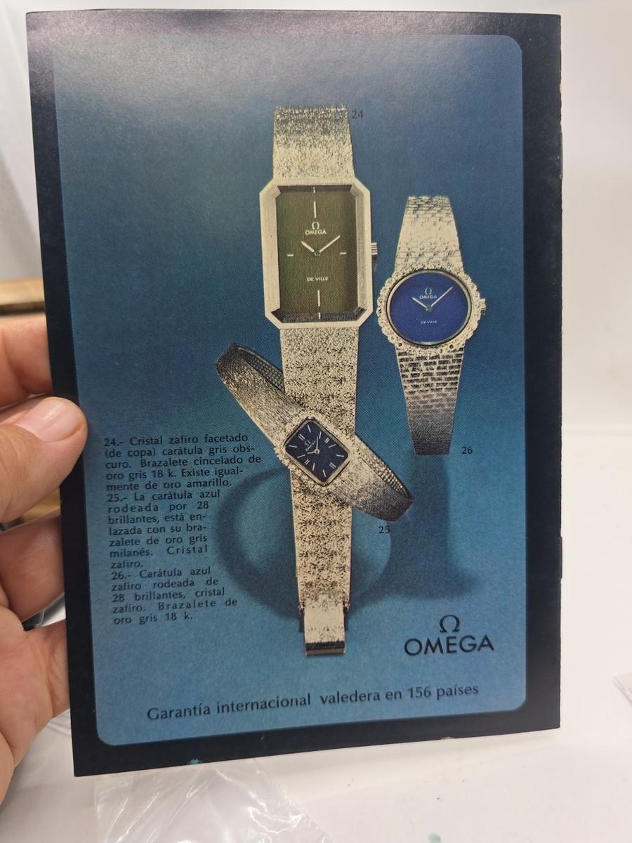 Vintage 1971 Omega Watch Catalogue Brochure VERY RARE & HIGHLY