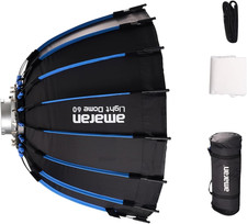 Light Dome Amaran Softbox 60Cm 2Ft Circular Bowens Mount with Honeycomb Grid