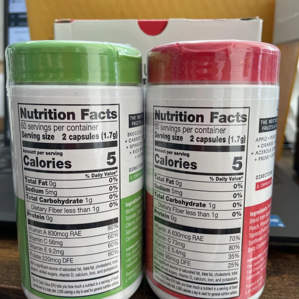 Juice Plus+ - USA - Blended Fruit & Veg Juice Powders(120 ea/240 Caps) Exp 4/27 - Image 4 of 4