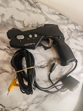 LIGHT GUN PISTOL BLASTER PHASER CONTROL Black G-ConSONY PLAYSTATION 1 2 PS1 PS2