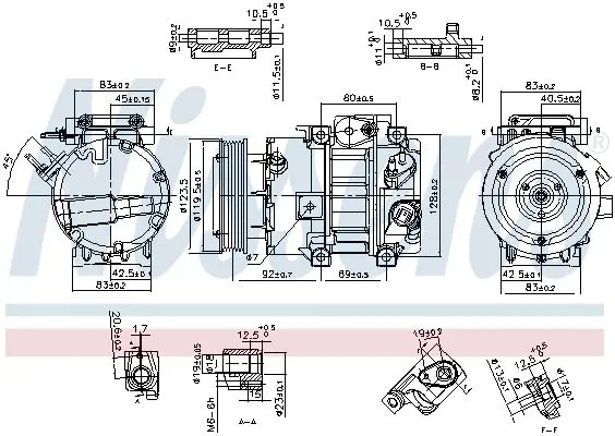 Für NISSENS NIS 890917 Compressor, air conditioning NIS 890917 Air-conditioning - Bild 2