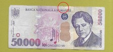 ROMANIA - 50,000 Lei 2000 - F