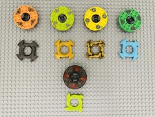 Lot Of 5 Random Lego Ninjago Spinners 6004305 4654036 6004306 Black Toy